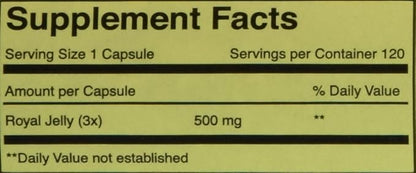 Durham's Royal Jelly 500 mg (120 capsules)