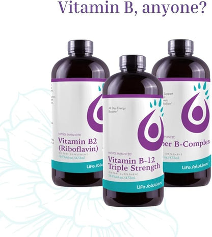 Vitamin B2 - Liquid Dietary Supplement with 50mg Riboflavin Per Serving - Highly Bioavailable, Pharmacist Formulated, Rapid-Sorb Technology for Efficient Nutrient Absorption - 16 fl oz