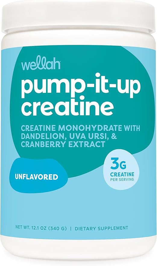 Pump-It-Up Creatine (100 Servings, Unflavored) - Creatine Monohydrate with Dandelion, Uva Ursi, & Cranberry Extract