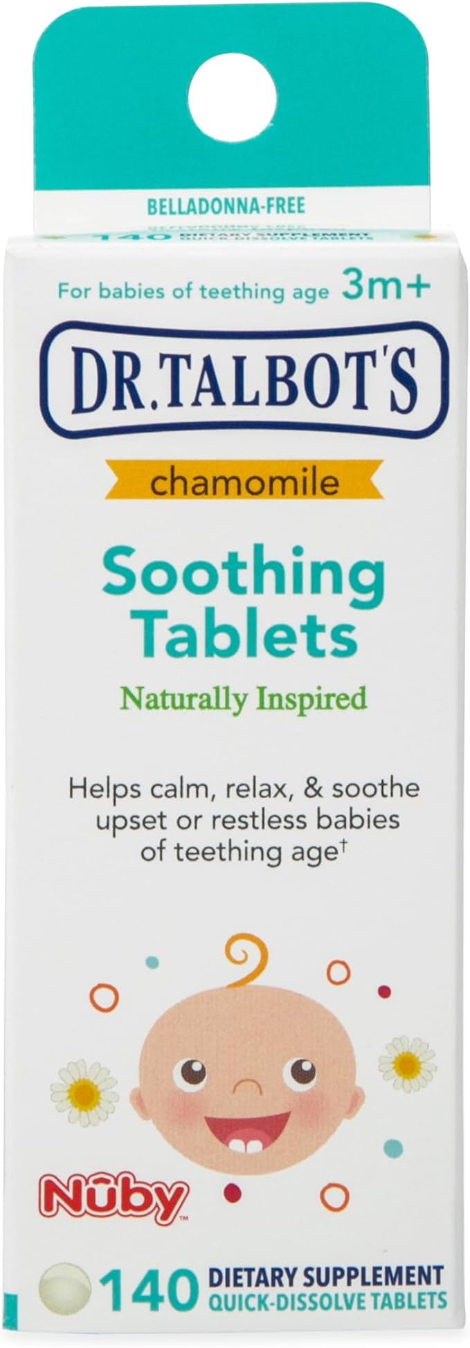 Dr. Talbot's Chamomile Soothing Tablets, Quick Dissolve, 140 Count