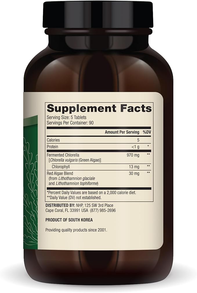Dr. Mercola, Fermented Chlorella, 90 Servings (450 Tablets), non GMO, Soy-Free, Gluten Free