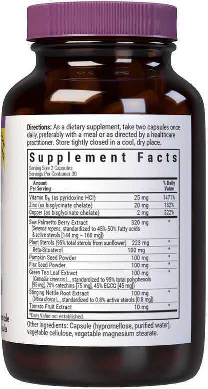 BlueBonnet Nutrition MPX 1000 Prostate Support - Prostate Health Supplements for Men - Saw Palmetto, Pumpkin Seed, Stinging Nettle, Beta Sitosterol & Plant Sterols - Non-GMO, Vegan - 60 Capsules