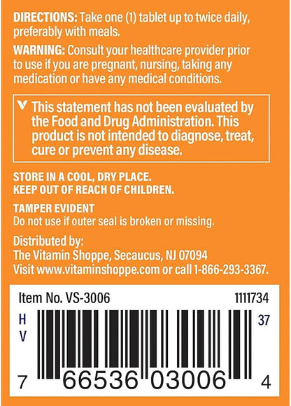 The Vitamin Shoppe Bromelain 500MG & 2,000 GDU, Supports Protein Digestion & Absorption, Enzyme Sourced from Pineapples (60 Capsules)