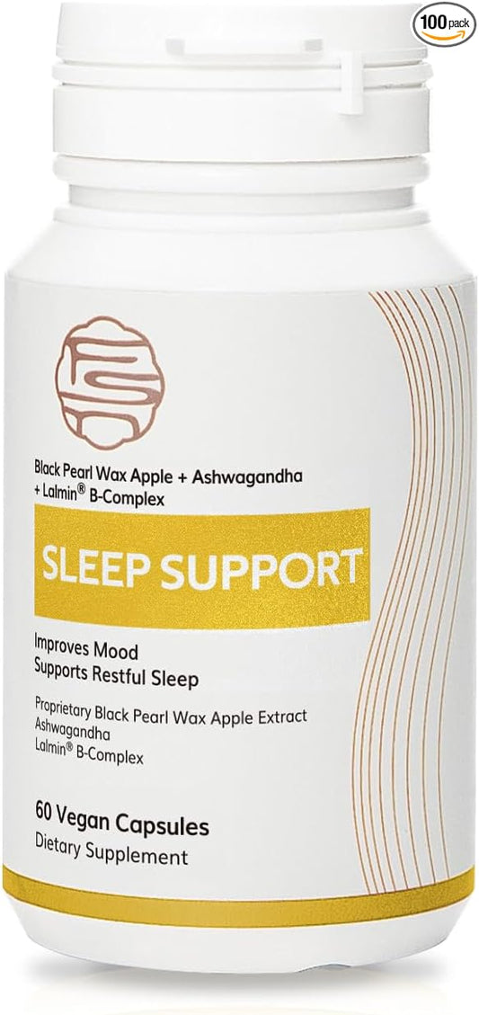 FSN Sleep Support - Ashwagandha, Herbal Supplement for Stress Relief, Energy Support, Occasional Sleeplessness, Non-GMO, Vegan, Gluten Free, 450 mg, 60 Caps