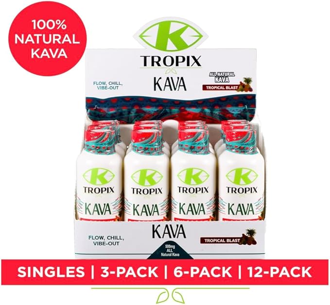 Kava Root Extract Shots, Traditional Pacific Islands Relaxation Drink, Ready-to-Drink Calming Supplement