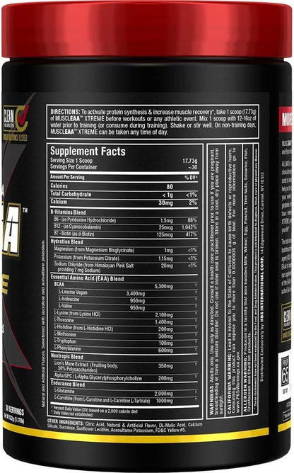 ALLMAX MUSCLEAA Xtreme, Pina Colada - 532 g Powder - Provides EAAs, BCAAs & Hydration - Up to 30 Servings