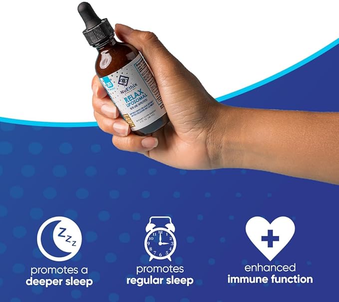 NuEthix Formulations Relax Liposomal Supplement Formula to Support Relaxation & Calm, 2 Fluid Ounces, 30 Servings