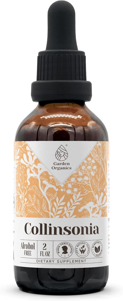 Collinsonia Alcohol-Free Natural Tincture Extract, Immune System Booster, Liquid Drops Made from 100% Wildcrafted Stone Root (Collinsonia Canadensis) Dried Root (2 fl oz)