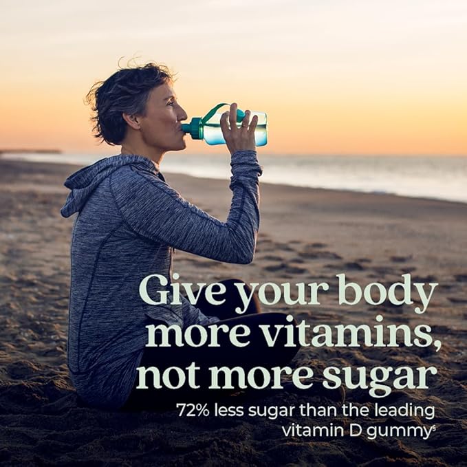 New Chapter Organic Vitamin D3+ Gummies – 72% Less Sugar§, 1,000 IU USDA Organic Vitamin D, ONE Daily Gummy for Strong Bones & Muscle Function, Non-GMO, Gluten Free, Mixed Berry Flavored, 60ct