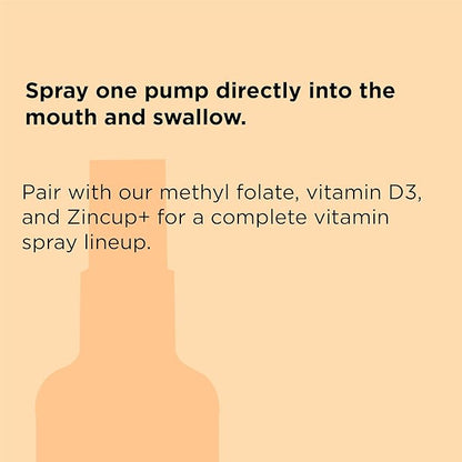 nbpure Organic & Vegan Vitamin Methyl B12 Spray – Natural Energy, Mood, & Nerve System Support for Women, Men, Kids – 500mcg Liquid Methylcobalamin Per Spray