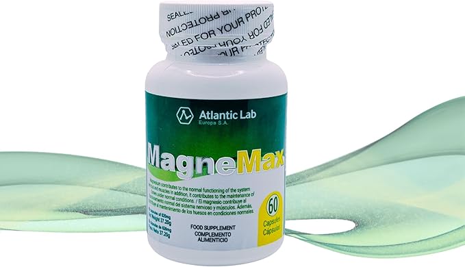 Magnemax Fast Absortion Magnesium Chloride, Malate Glycinate and Threonate combinated Capsules, Support for The Nervous System and Healthy Bone, Muscle and Heart Function, Vegan, Keto, Paleo