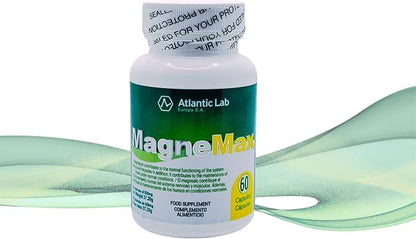 Magnemax Fast Absortion Magnesium Chloride, Malate Glycinate and Threonate combinated Capsules, Support for The Nervous System and Healthy Bone, Muscle and Heart Function, Vegan, Keto, Paleo