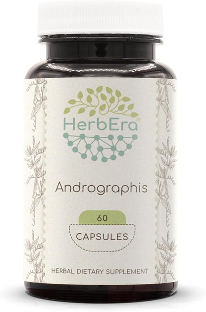 Andrographis 60 Capsules, 800 mg, Made with Andrographis (Fah talai jone, Andrographis paniculata) Dried Herb (60 Capsules)