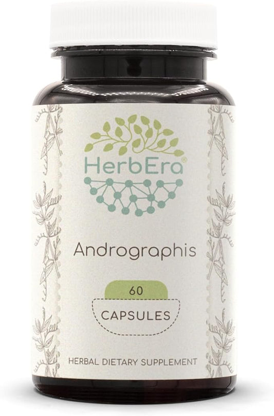 Andrographis 60 Capsules, 800 mg, Made with Andrographis (Fah talai jone, Andrographis paniculata) Dried Herb (60 Capsules)