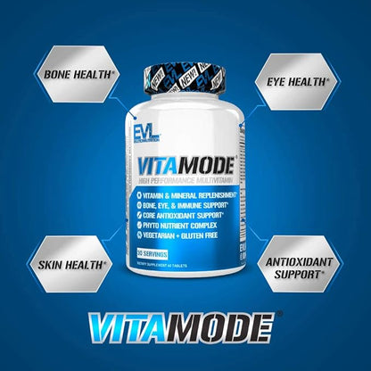 EVL Advanced Daily Multivitamin - Men's Multivitamin with Essential Minerals Phytonutrient Complex and VitaMode Active Mens Vitamins for Energy with Lycopene for Muscle Bone and Immune Support