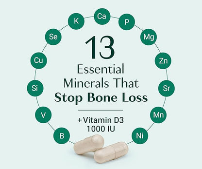ALGAECAL- Plant Based Calcium Supplement with Vitamin D3 (1000 IU) for Bone Strength, Contains 13 Minerals Supporting Bone Health, Organic Calcium (750 mg) for Women & Men, 90 Veggie Caps, Made in USA