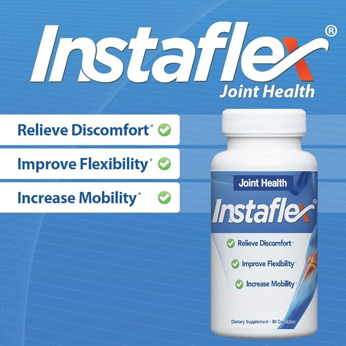 Instaflex Joint Support Supplement - Clinically Studied Joint Relief Blend of Glucosamine, MSM, White Willow, Turmeric, Ginger, Cayenne, Hyaluronic Acid - 180 Capsules