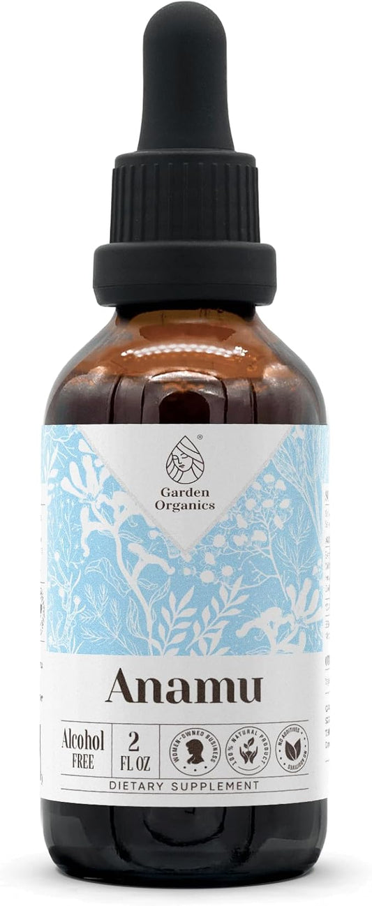 Anamu Alcohol-Free Natural Tincture Extract, Immune System Booster, Liquid Drops Made from 100% Wildcrafted Jamaican Guinea Hen Weed (Petiveria alliacea) Dried Herb (2 fl oz)