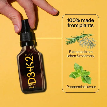 High Strength Liquid Curcumin Oil from Turmeric (Cola 3.2 Fl Oz) and Vitamin D3 K2 Oral Spray (Peppermint 1 Fl Oz) Bundle
