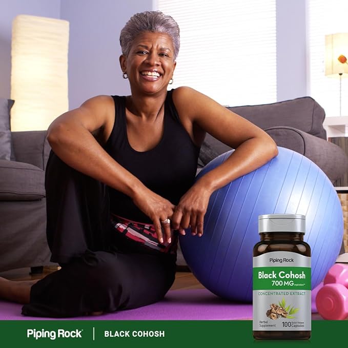Piping Rock Black Cohosh Root Extract | 700 mg | 100 Capsules | Concentrated | Non-GMO, Gluten Free Supplement