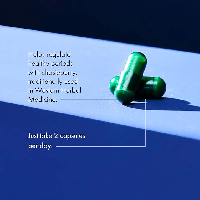 WelleCo The PMS Elixir Premenstrual Support Supplement for Women, Magnesium and Ashwagandha Capsules with Iron, Iodine, Broccoli Sprouts, Vitex, Chromium & B Vitamins, Vegan & Gluten Free, 60 Capsules