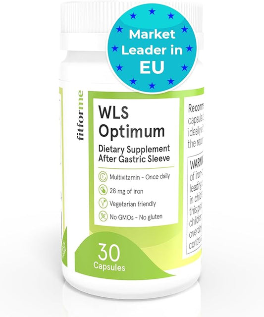 FitForMe Bariatric Multivitamins with Iron After Gastric Sleeve - One a Day WLS Optimum Capsule Starter Pack - 30 Days Supply of Vitamins & Minerals, Scientifically Proven