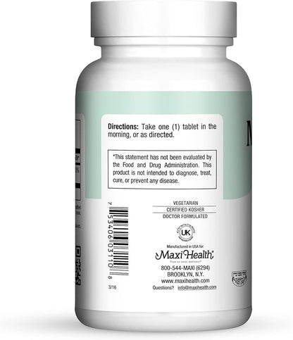 Maxi Health B-6 - Vitamin B6-100 mg Cardiovascular Health - 100 Tablets - Kosher (100 Count)