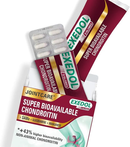 Chondroitin Glucosamine Capsules. Supports Joints and Helps Cartilage Regeneration, 120 Count