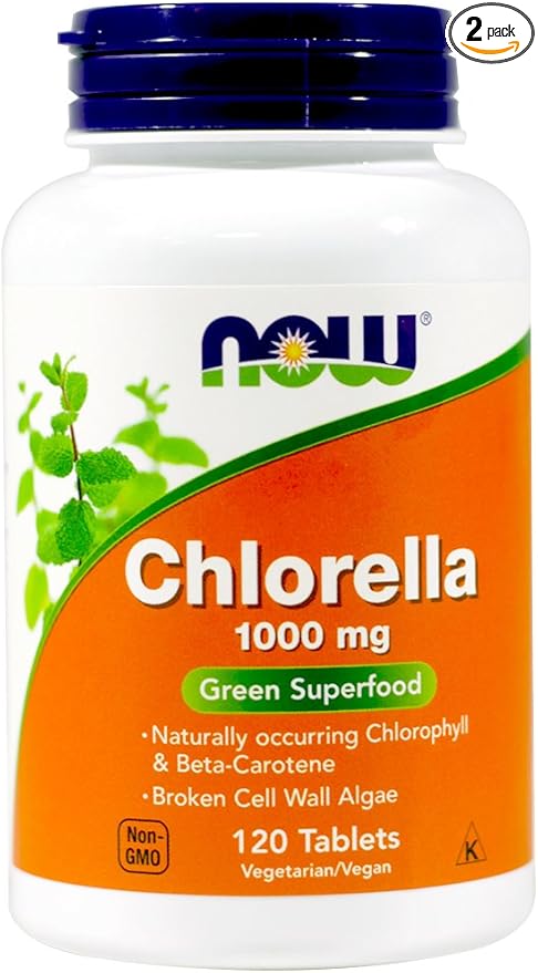 Chlorella 1000mg 120 Tablets (Pack of 2)