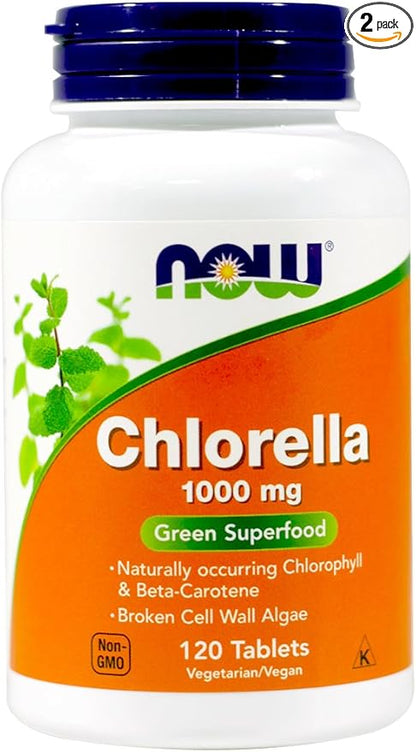 Chlorella 1000mg 120 Tablets (Pack of 2)