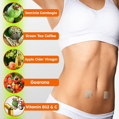 Garcinia Cambogia Herbal Belly Patch - Natural Patch (64 Count)