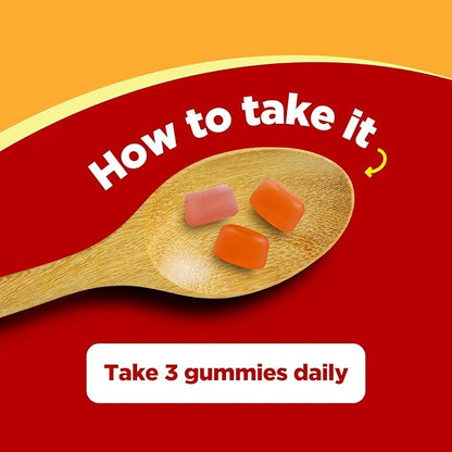 High Prebiotic Fiber Gummies for Kids - Dietary Fiber Supplements for Digestion & Constipation - Chicory Root Kids Immune Gummies - Non-GMO & Vegan Digestive Nutritional Supplements - 60 Count