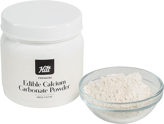 HITT Premium Calcium Carbonate Powder Calcium Food Grade 14oz/400gr