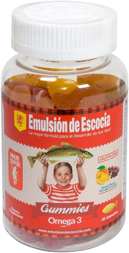 Cod Liver Oil, Dietary Supplement, Vitamins A, B1, D and E, Immune System Support, Mango Flavor (30 Gummies/Pack of 1)