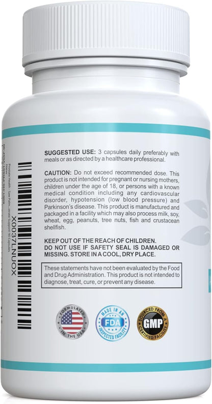 Prostate Health - Saw Palmetto, Zinc, Vitamins B6 & E, Selenium, Advanced Formula for Prostate Support. 90 Capsules