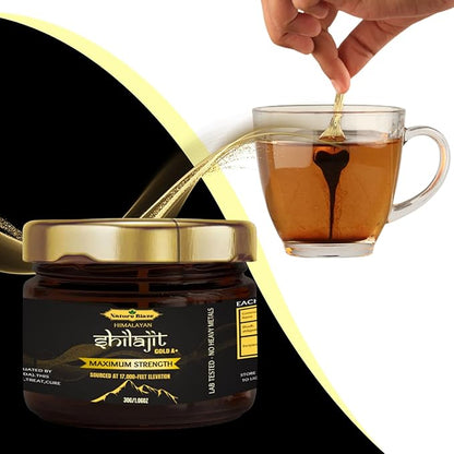 Pure Organic Himalayan Shilajit Resin for Men & Women (30Gm / 1.0 Ounce)