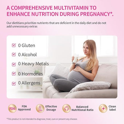 DRAUSTIN Coenzyme Q10 Preparation for Pregnancy Reduction 200mg Mitochondrial PQQ Folic Acid Imported from The United States, 60 Count