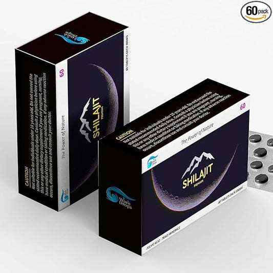 100% Pure Maximum Strength Shilajit Resin Tablets: Energy, Metabolism, Immunity - 85+ Trace Minerals & Fulvic Acid - Natural Shilajit Tablets