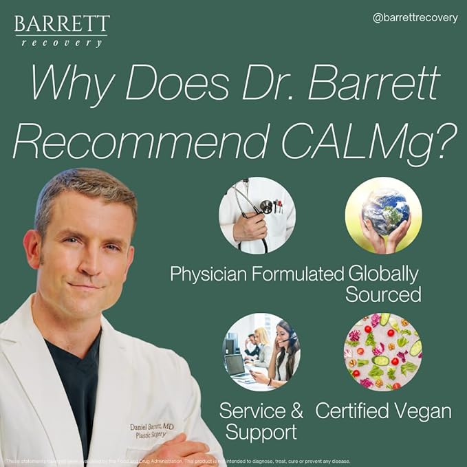 CALMg Magnesium Supplement for Enhanced Sleep & Relaxation. Ultimate Sleep aid with Seven Types of Magnesium for Wellness & Recovery Support. Ideal for Post-Surgery Comfort and Sleep Enhancing.