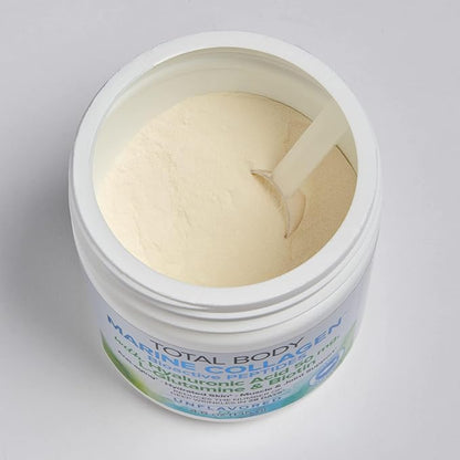 Natural Factors Total Body Marine Collagen, Bioactive Peptides Powder for Healthy Skin, Hair & Joints, Unflavored, 4.8 Oz