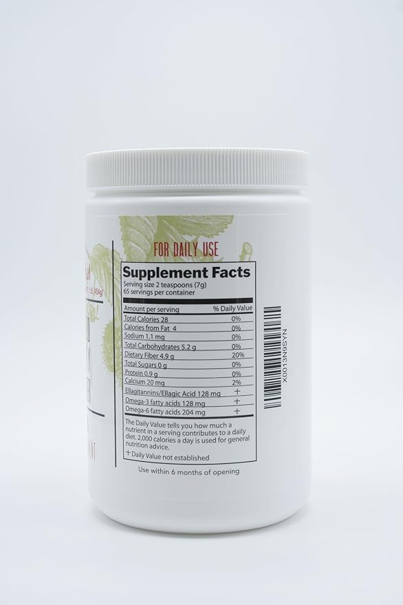 Meeker Red Raspberry Seed Powder - Natural Source of Ellagic Acid and Fiber - Locally Milled from US-Grown Raspberry Seeds - 1 lb / 454 g