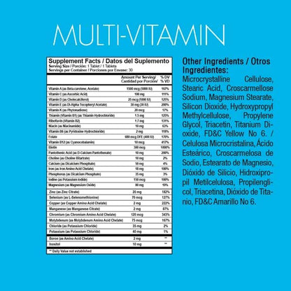 Yes You Can! Daily Multivitamins for Men and Women - Helps Assist Overall Health & Well-Being, Contains Antioxidants, Rich in Vitamin A, B, C & E - Daily Vitamins - 30 Tablets - 2 Pack
