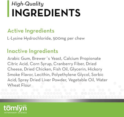 Tomyln Immune Support L-Lysine Nutritional Supplement 2.65oz each (3 Pack)