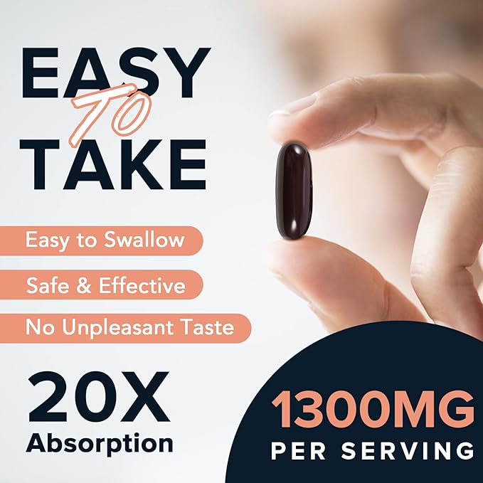1600 mg Liposomal NAD Supplement 1600 mg, 98% Pure NAD+ Supplement, Superior Absorption, Alternative to Nicotinamide Riboside or NADH to Boost NAD+ for Aging Defense, Energy, Longevity, 240 Softgels
