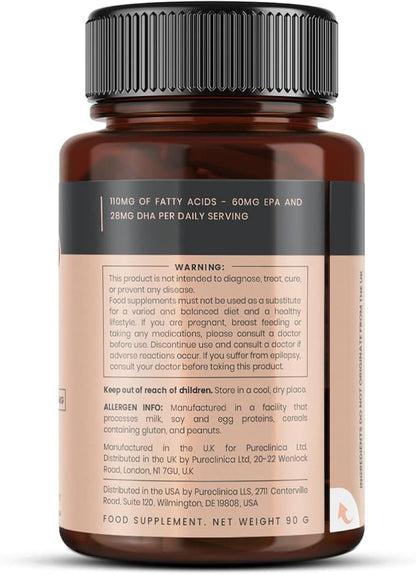 Ultra Pure Krill Oil 500mg x 480 Capsules (4 Bottles) - Sourced in The Unpolluted Waters of Antarctic Providing a Rich Supply of Astaxanthin and Omega 3