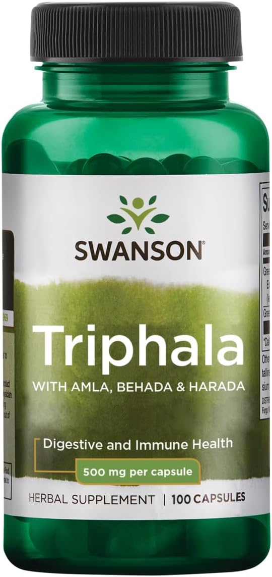 Swanson Triphala Cleanse Detox GI Tract 500 mg 100 Capsules (Caps)