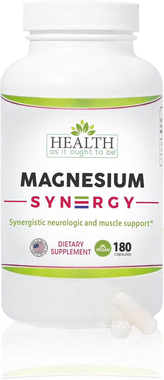 Magnesium Syn3rgy (Mag Glycinate, Mag Malate, Mag Taurate) - 180 Capsules
