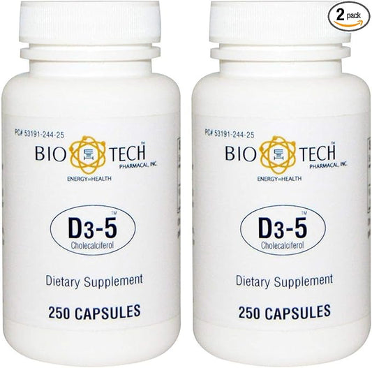 BioTech Pharmacal - D3-5 (5,000 IU) (500 Tablets)