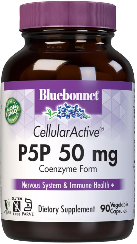 Bluebonnet Nutrition - CellularActive P-5-P 50mg - 90 Vegetarian Capsules
