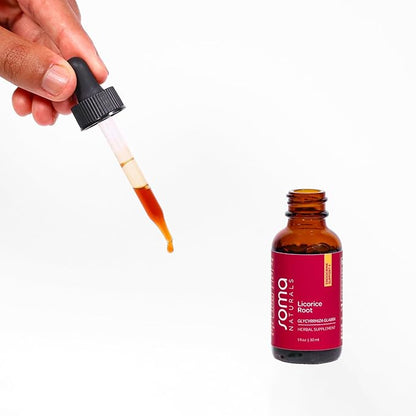 Organic Licorice Root Extract, Herbal Supplement for Focus Mood Clarity, Helps Calm and Balance, Non-GMO, Gluten-Free, 1fl oz, 30ml